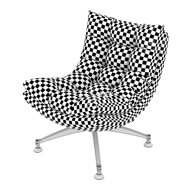 Sakura Armchair: Stylish Comfort 3D model image 3