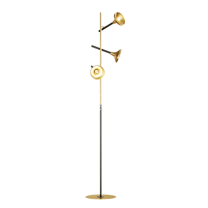 Golden Glow: Hamilton Conte Tilda 2667 floor lamp 3D model image 2