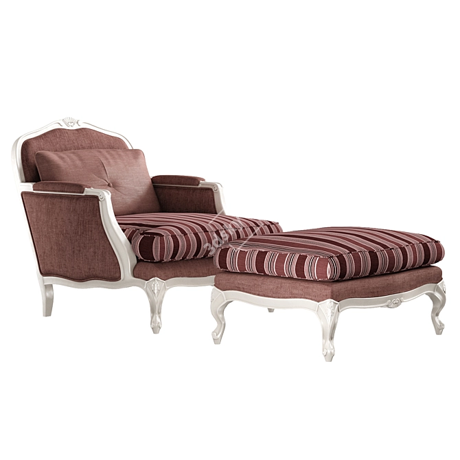 Keoma Chinook Armchair: Elegant and Comfortable 3D model image 1