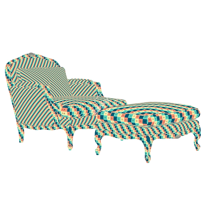 Keoma Chinook Armchair: Elegant and Comfortable 3D model image 4