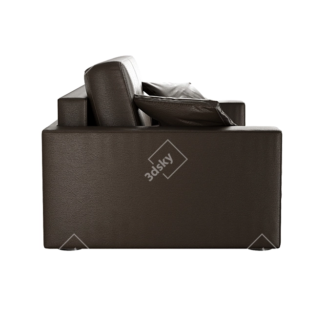 Italian Keoma Safira Double Sofa 3D model image 3