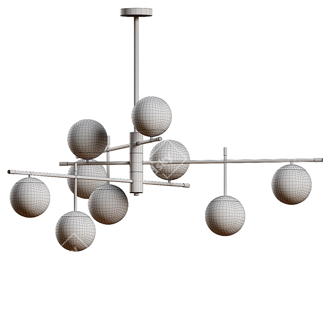 Vintage Nostalgia Chandelier 3D model image 2