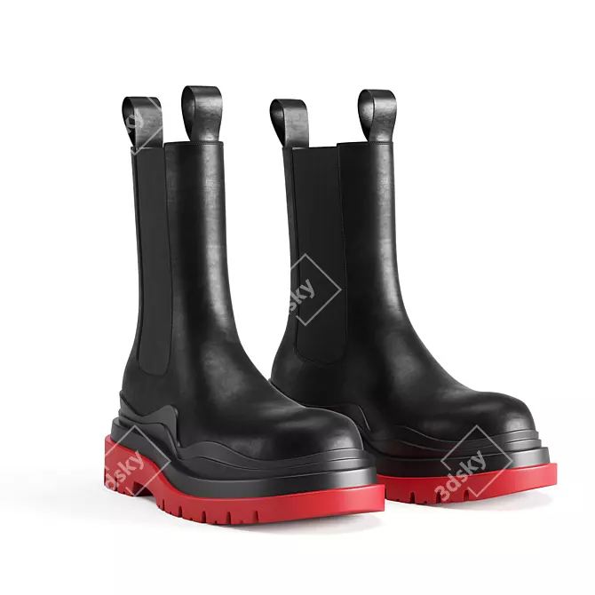 Title: Bottega Veneta Tire Boots 3D model image 1