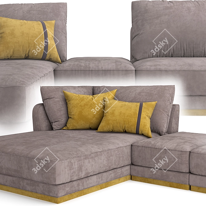 Luxurious Dorian Sofa - Exquisite Style 3D model image 3