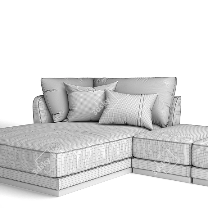 Luxurious Dorian Sofa - Exquisite Style 3D model image 5