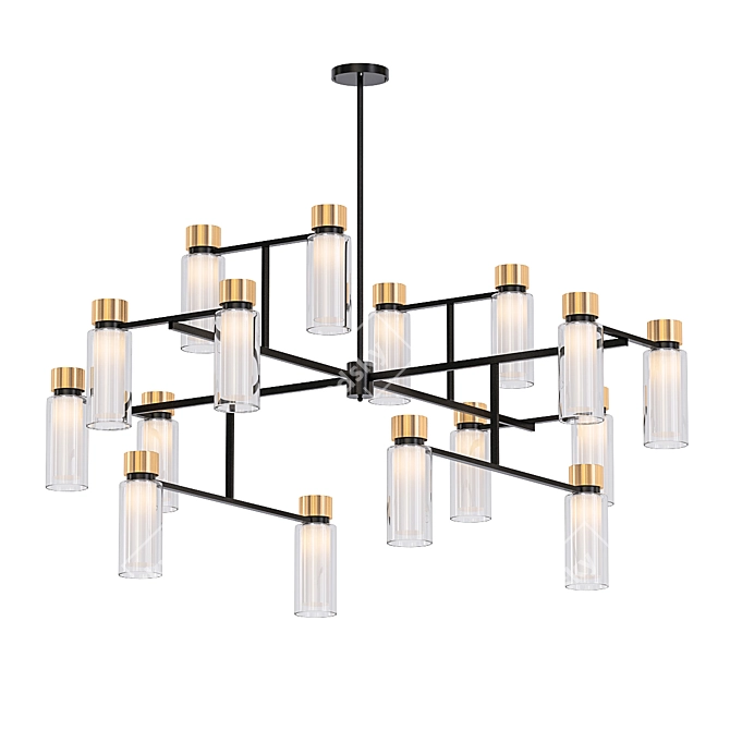 Elegant Osman 16 Chandelier 3D model image 1