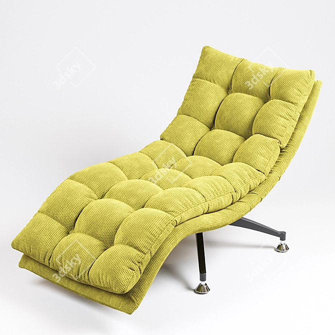 Sakura Recliner Chair: Stylish Comfort 3D model image 1