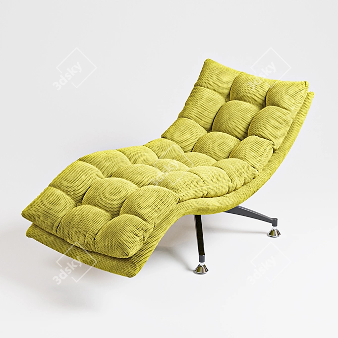 Sakura Recliner Chair: Stylish Comfort 3D model image 5