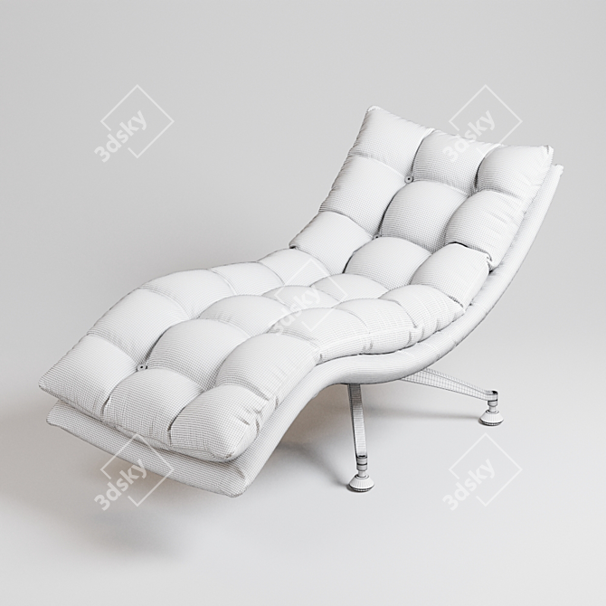 Sakura Recliner Chair: Stylish Comfort 3D model image 6