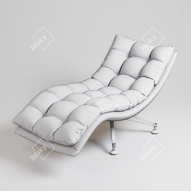 Sakura Recliner Chair: Stylish Comfort 3D model image 8