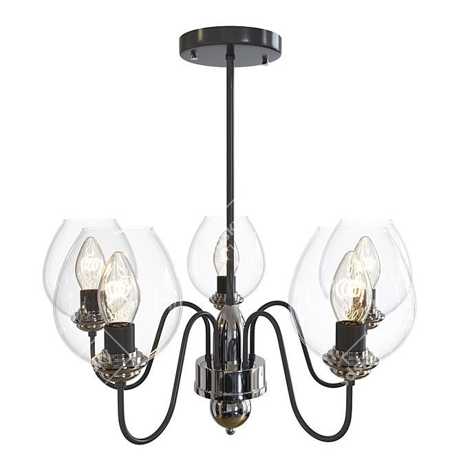 TR9058 Ambrella Pendant Light 3D model image 1