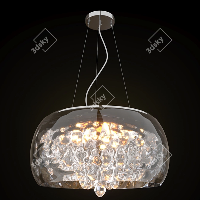 Luxury Hanging Chandelier: Wertmark Apollonia 3D model image 1