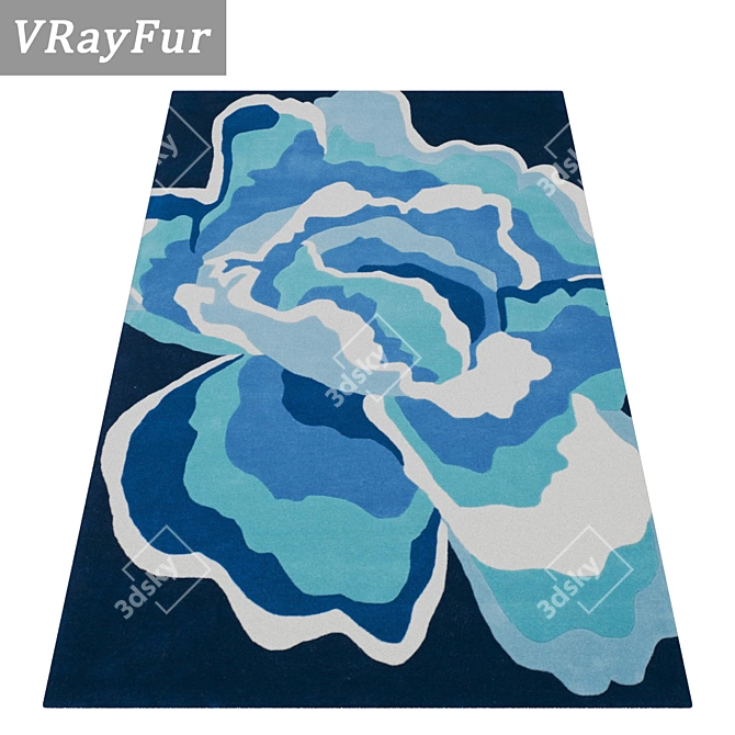 Luxury Rug Set: High-Quality Carpets 3D model image 2