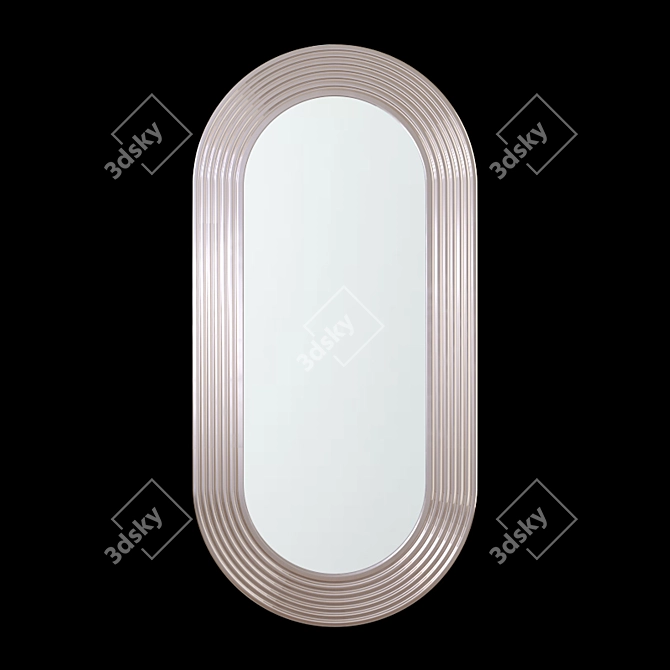 West Elm Metallic Mirror Pill 3D model image 1