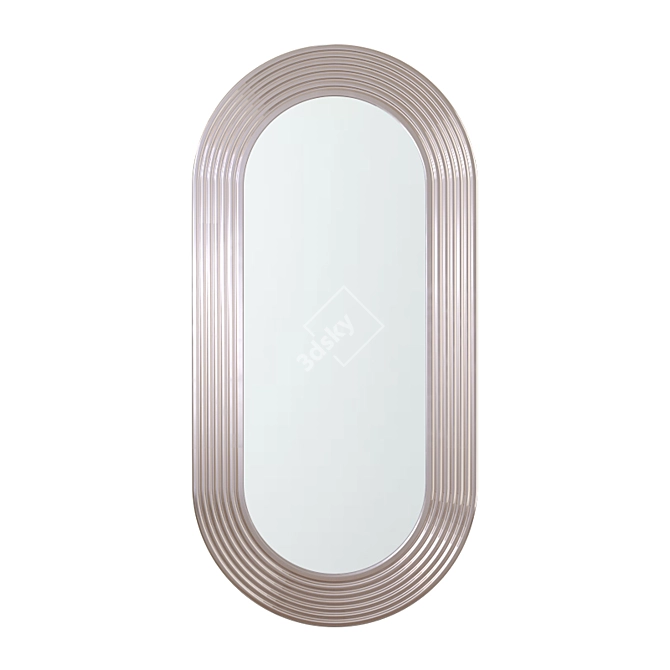 West Elm Metallic Mirror Pill 3D model image 2