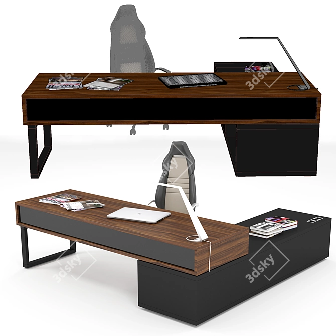 ERSA Office Table - Stylish and Spacious 3D model image 2