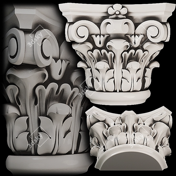 Low Poly 3D Model for CNC Cutting 3D model image 1