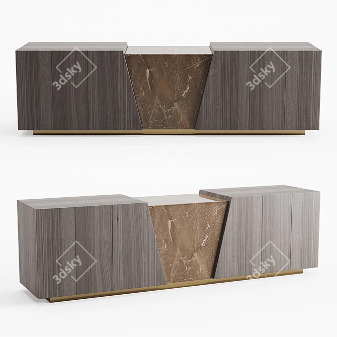 Horo 2015: Stylish Sideboard 3D model image 1
