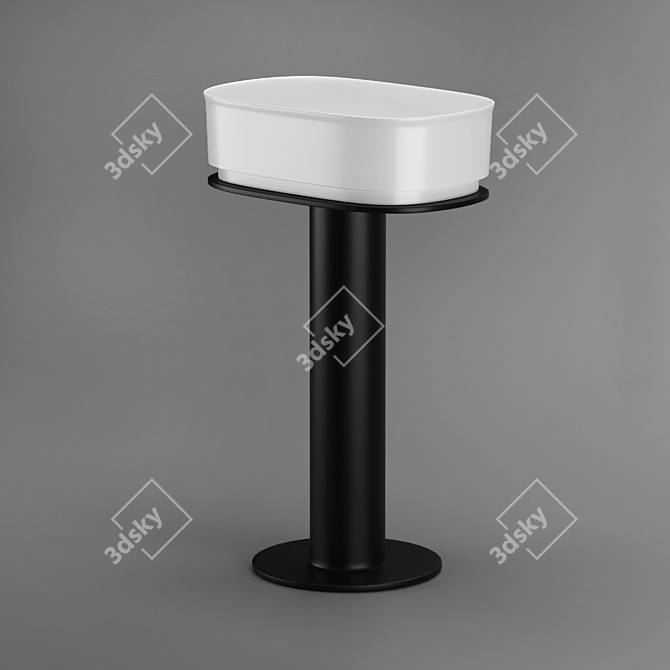 Agape Immersion Washbasin & Column 3D model image 3