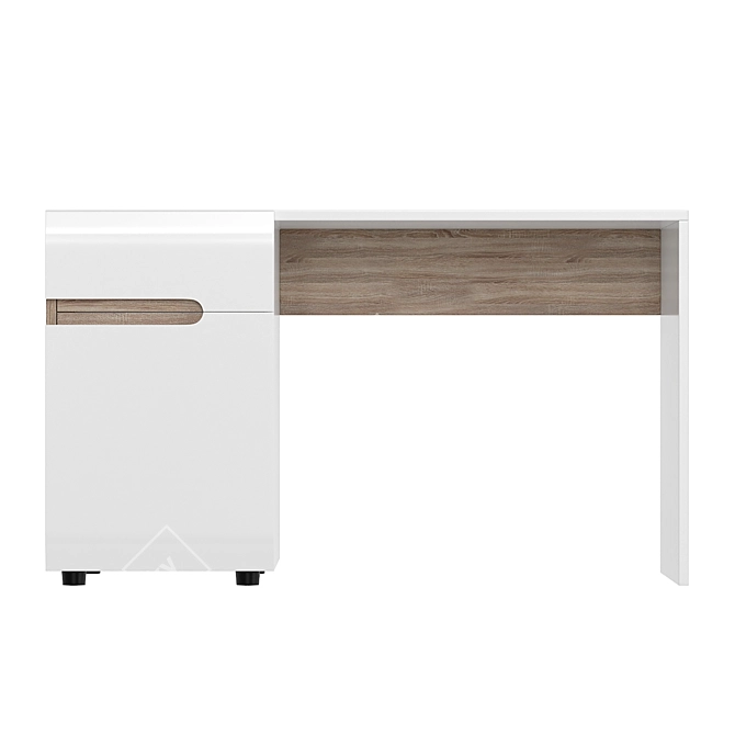 Minimalist Linate Writing Desk - Stylish and Functional 3D model image 2