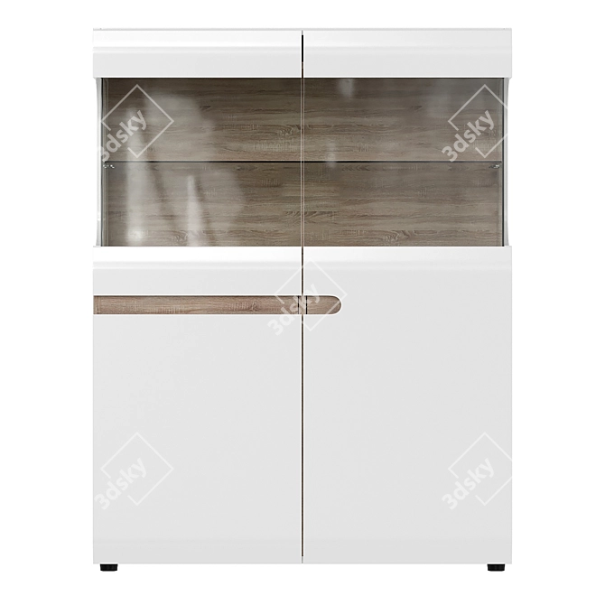 Linate Showcase Wardrobe 3D model image 2