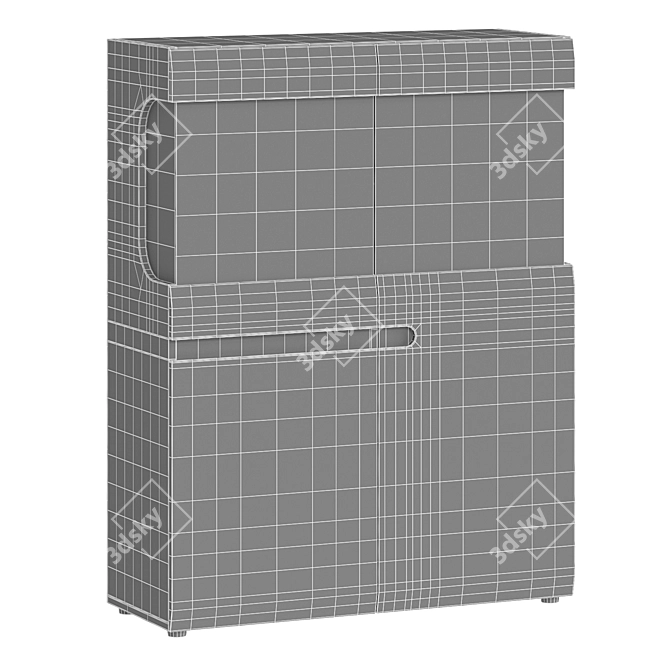 Linate Showcase Wardrobe 3D model image 4