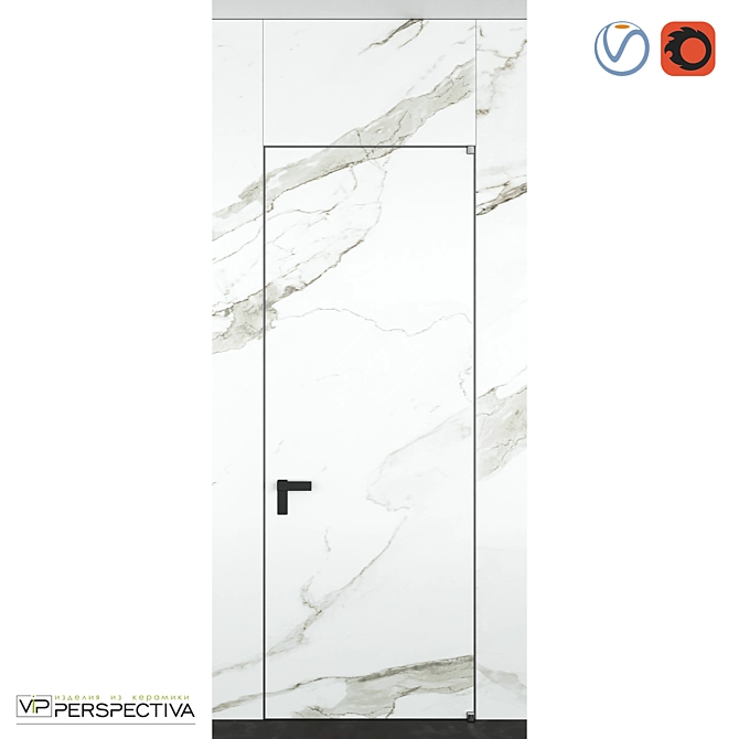 Exquisite Perspective Profile Doors 3D model image 1