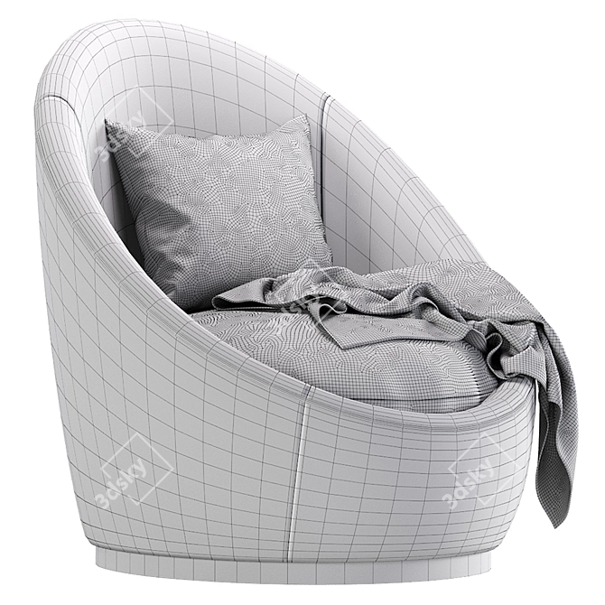 Elevate your space with Ether Swivel Chair 3D model image 5