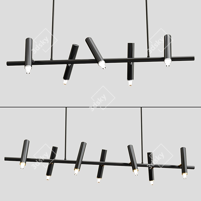 Elegant Leeds Pendant Lights 3D model image 3