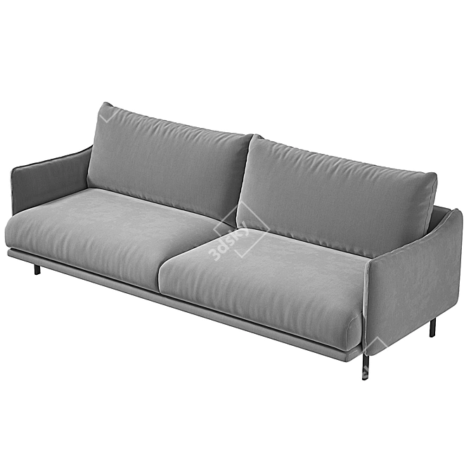 Edna Kaza Sofa: Modern Design, Perfect Fit 3D model image 5