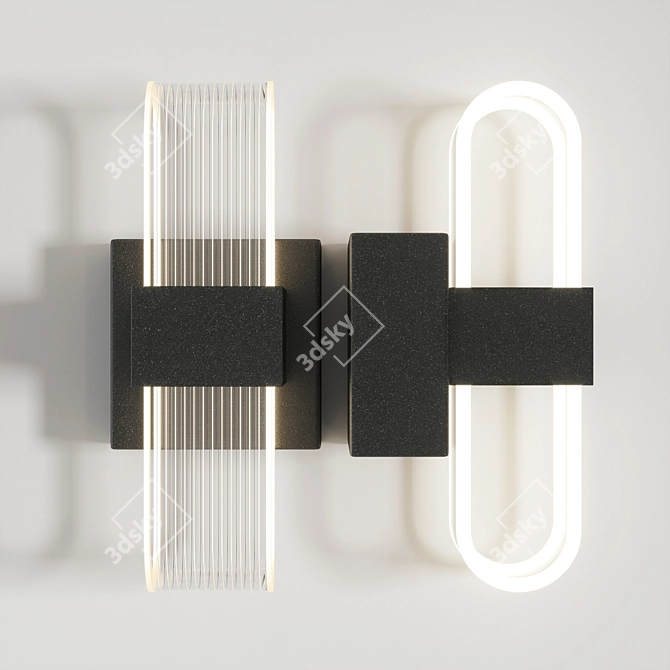 Translucent Wall Sconce 3D model image 2
