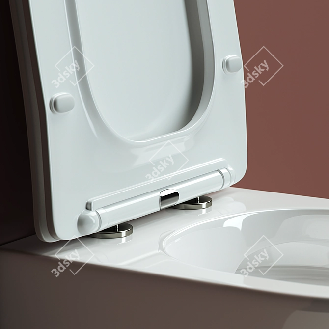 Modern Hanging Toilet - Ceramica Nova Forma CN3009 3D model image 3