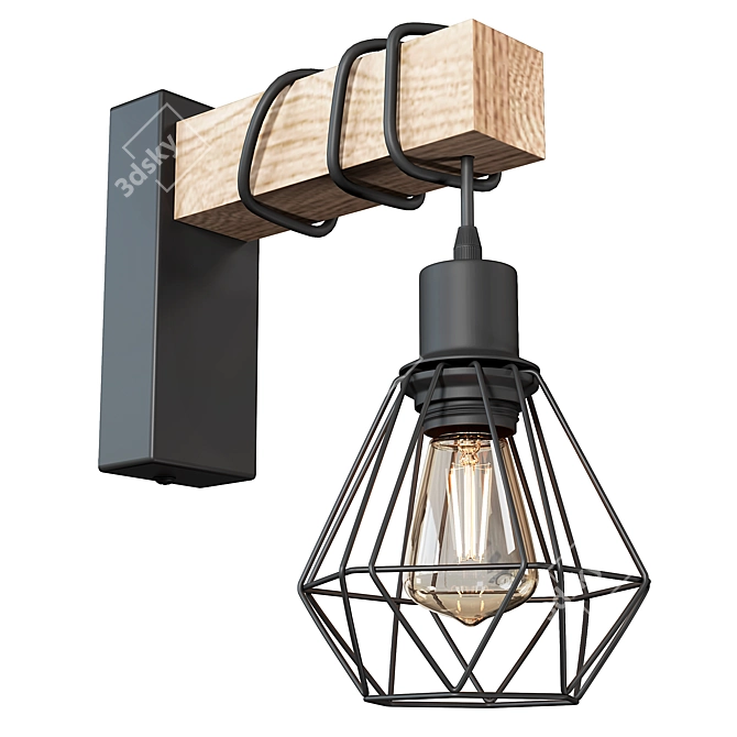 Eglo Townshend 5 Pendant Light 3D model image 1