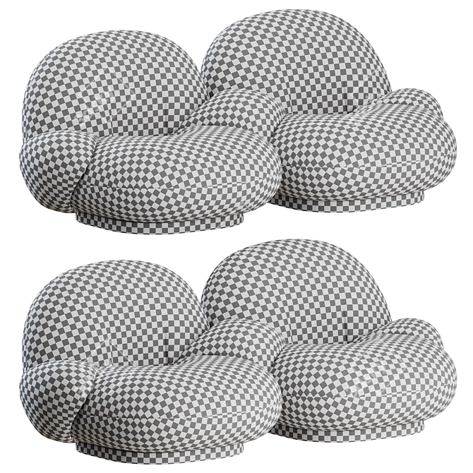 Pacha 2 Seater Sofa: Stylish Comfort by GUBI 3D model image 3