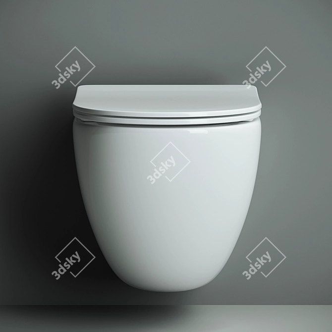 Suspended Washdown Mono - Ceramica Nova 3D model image 3