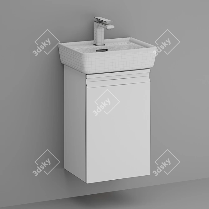 Laufen Pro Washbasin Set 3D model image 2