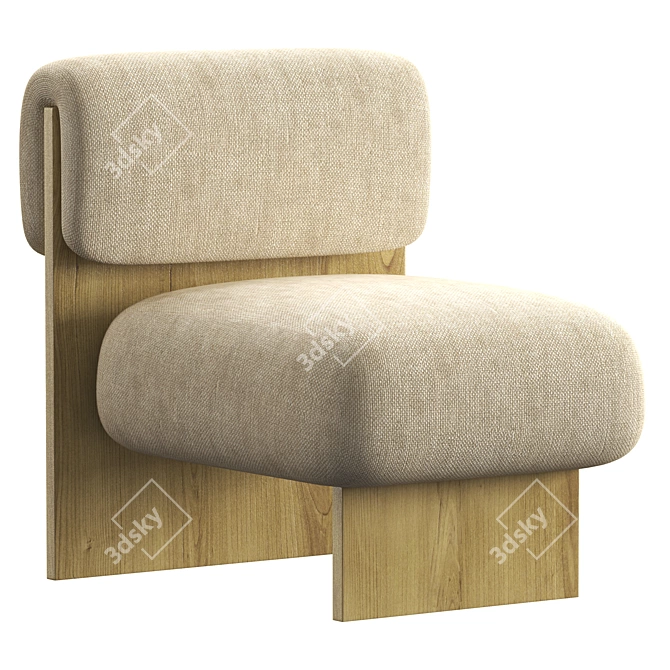 Fomu Lart Lounge Chair - Stylish and Comfortable 3D model image 1