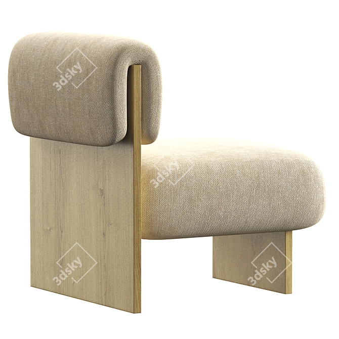 Fomu Lart Lounge Chair - Stylish and Comfortable 3D model image 4