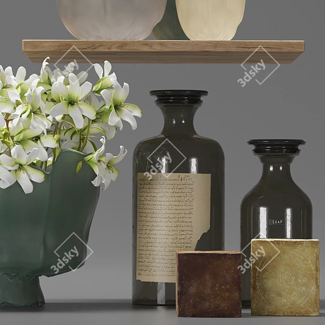 Bathroom Decor Set: Modern Elegance 3D model image 3