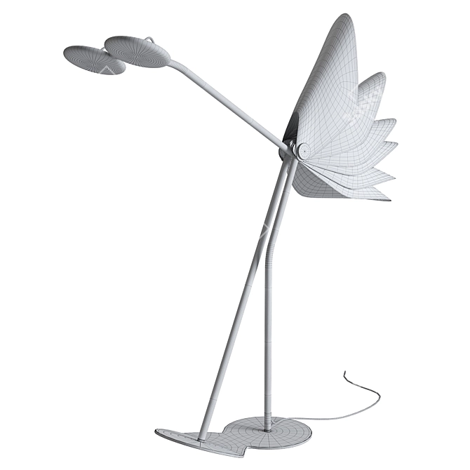 Struts Designer Floor Lamp 3D model image 4