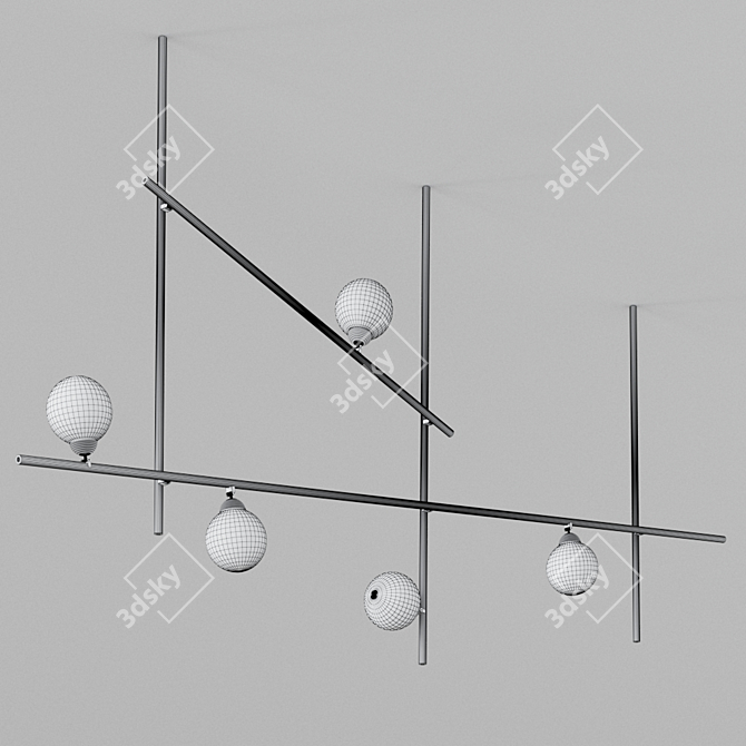 Elegant Freeline F44 Pendant Lamp 3D model image 3