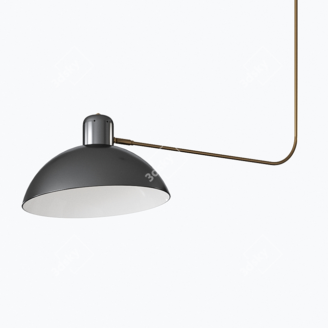 Waldorf Suspension Lamp: Elegant Illumination 3D model image 4