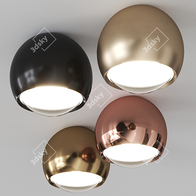 Occhio Io Sospeso: Stylish German Ceiling Lamp 3D model image 1