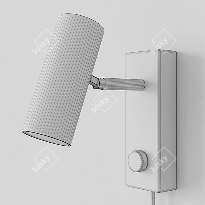 Cato 07: Belid PRO's Stylish Flat Black Sconce 3D model image 3