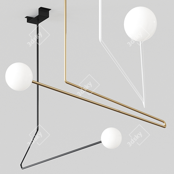 Untold Beauty Pendant Lamp 3D model image 2