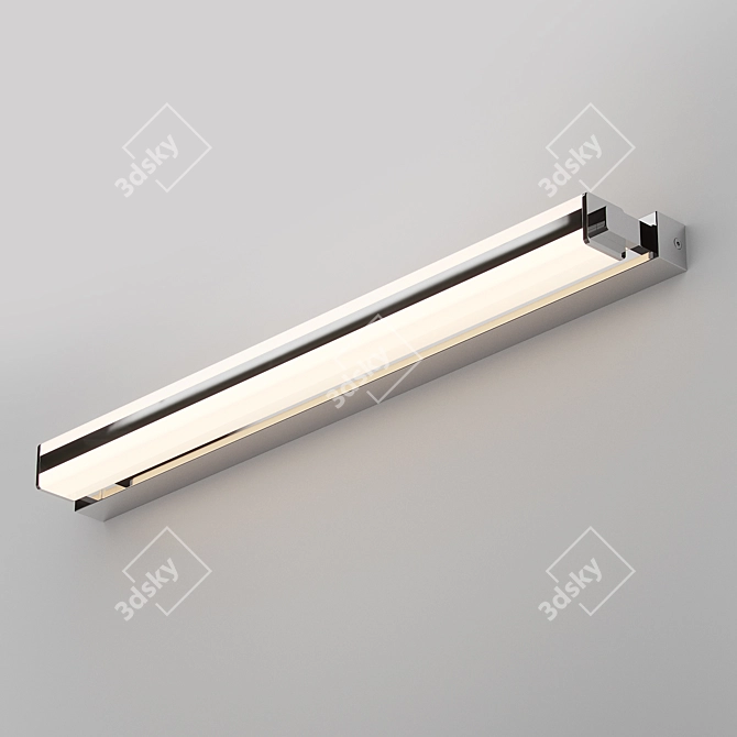 Sleek LED Mirror Light 3D model image 1