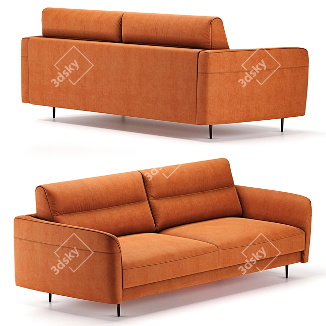 Ridan Barhat Ginger Sofa: Sleek Design, Superior Comfort 3D model image 2