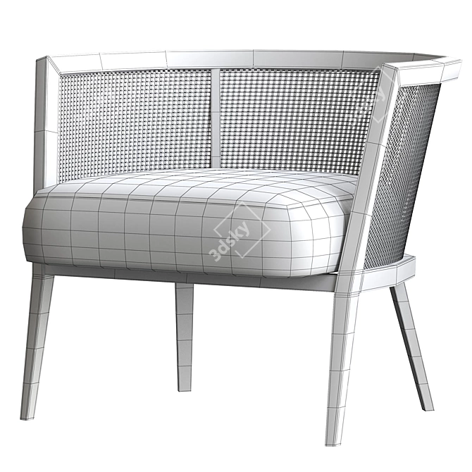 Modern 2015 Harvey Probber Lounge Chair 3D model image 5