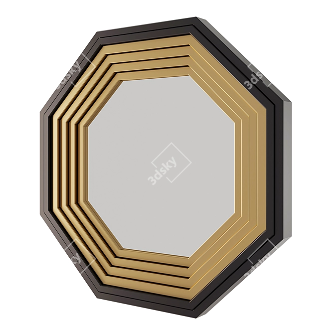 Marica Octagon Mirror 3D model image 1