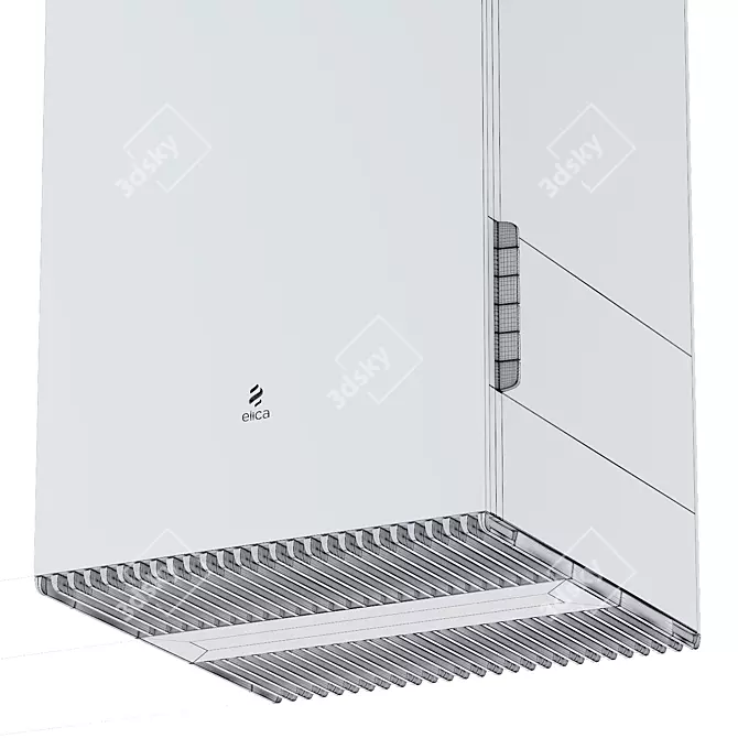 Elica Haiku Island 320s : Sleek and Efficient Island Range Hood 3D model image 5